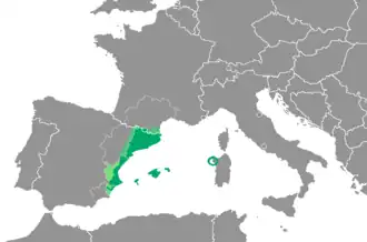 Mapa rozšíření jazyka
