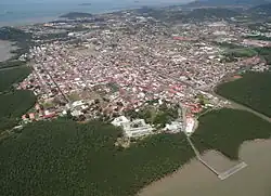 Letecký pohled na město