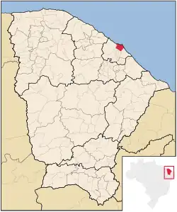 Fortaleza na mapě