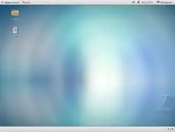 CentOS se spuštěným GNOME