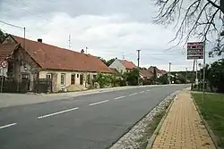 Centrum obce od obecního úřadu