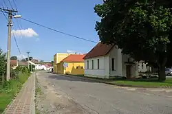 Centrum Chotěbudic s kaplí sv. Václava