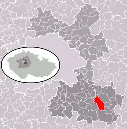 Černé Voděrady na mapě