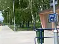 Modernizované nástupiště - směr Jaroměř