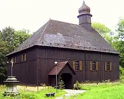 Dřevěný kostel z Flájí, Český Jiřetín