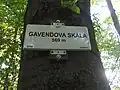 Tabulka KČT na vrcholu