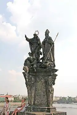 Sv. Vincenc Ferrerský se sv. Prokopem (nyní sejmuto)