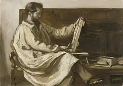Charles Holden, obraz od Benjamina Nelsona (před rokem 1922)
