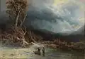 Charlotte Piepenhagen – Zimní krajina se sběrači dřeva (před 1902)