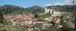 Panoramatický pohled na Châteldon