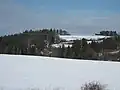 Zasněžené kopce kolem Havírny