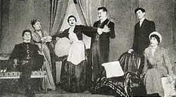 Plešatá zpěvačka v Théâtre des Noctambules, rok 1950