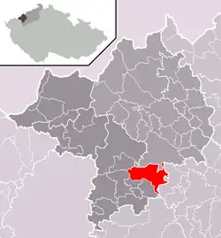 Chbany na mapě