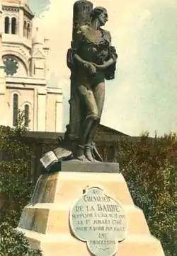 Bronzová socha, kterou vytvořil Armand Bloch (1906). Byla zničena v roce 1941.
