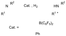 Asymetrická hydrogenace iminu s využitím FLP