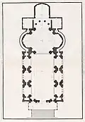 Plán kostela (1783)
