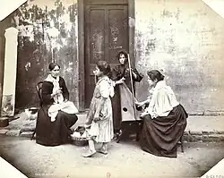 Výuka tradičního chilského národního tance cueca, 1890–1900