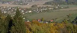 Chlebovice z rozhledny Panorama
