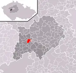 Chlustina na mapě