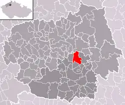 Chodouny na mapě