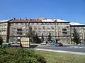 Poválečná zástavba v ulici Na Příkopech