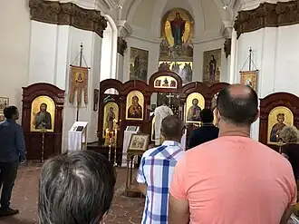 Božská liturgie v chrámu (2018)
