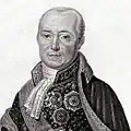 Hrabě Christian von Haugwitz na portrétu P. Taffaerta.