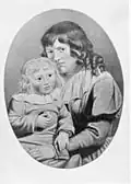 Christiane se svým synem Augustem Goethem (1789-1830) roku 1793