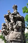 Detail sousoší Nejsvětější Trojice
