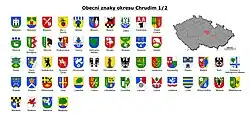 Přehled obecních znaků okresu Chrudim I.