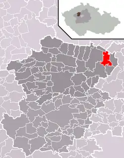 Chržín na mapě