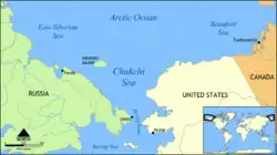 Uelen na mapě