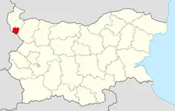 Obština na mapě Bulharska