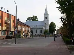 Náměstí s kostelem sv. Vojtěcha