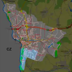 Blahotice na mapě