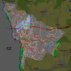 Pastviska na mapě
