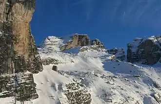 Severní část střední skupiny – Cima Grostè