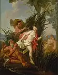 Alfeus pronásleduje Arethousu, Antoine Coypel (18. století)