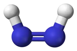 model molekuly cis-diazenu