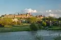 Pevnost Carcassonne, Starý most (Pont-Vieux) a řeka Aude.