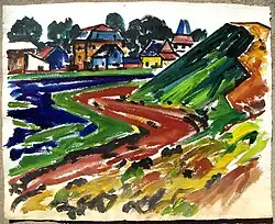 Landscape, 1930–1940, akvarel