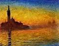 Claude Monet: Soumrak v Benátkách