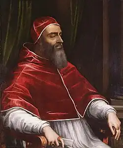 Klement VII. na obraze Sebastiana del Piombo, kolem roku 1531