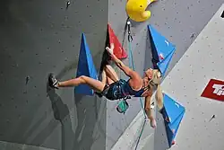 Manon Hily v semifinále MS 2018 v lezení na obtížnost v Innsbruckuu