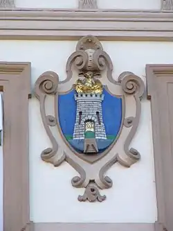 Znak bývalého městyse Nová Ulice
