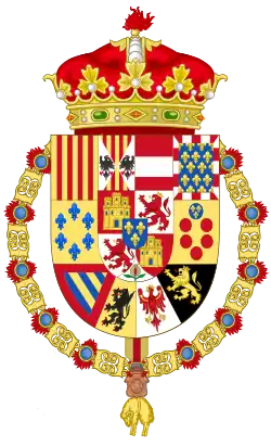 Erb infanta Gonzala Španělského (1927–1931/1934)