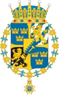 Erb švédského prince a vévody z Västergötlandu po roce 1907