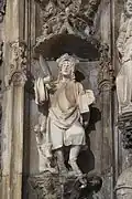 Evangelist Lukas am Grabmal von Alfons I.