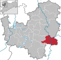 Colditz na mapě