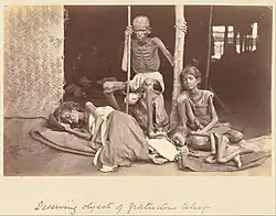 Lidé trpící hladomorem, asi 1877